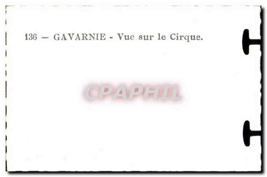 CPSM Gavarnie Vue sur le Cirque — Verso