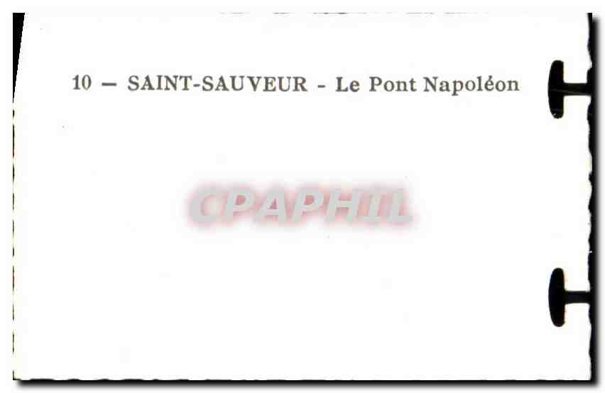 Saint-Sauveur — Le Pont Napoléon — CPAPHIL n°10 — Verso