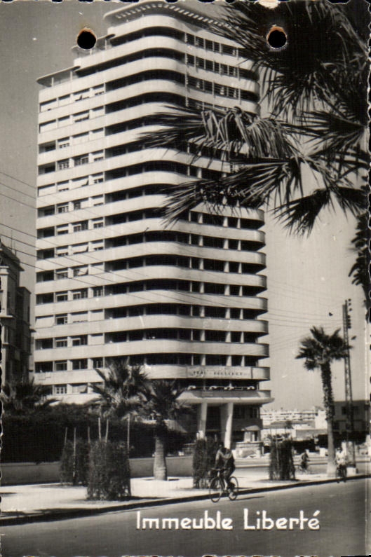 CPSM Casablanca Maroc Immeuble Liberte