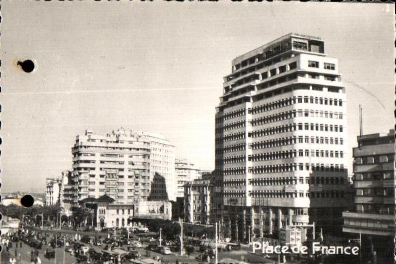 CPSM Casablanca Maroc Place de France