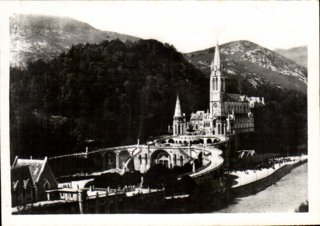 CPSM Lourdes la basilique