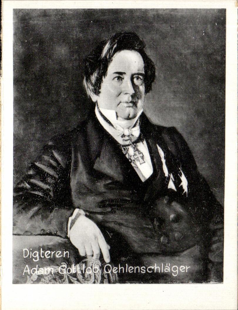 Adam Gottlob Oehlenschläger — portrait — éditeur inconnu, n° de série non visible