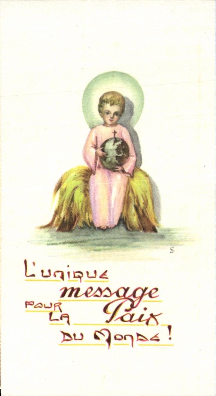 Image L unique message pour la paix du manse