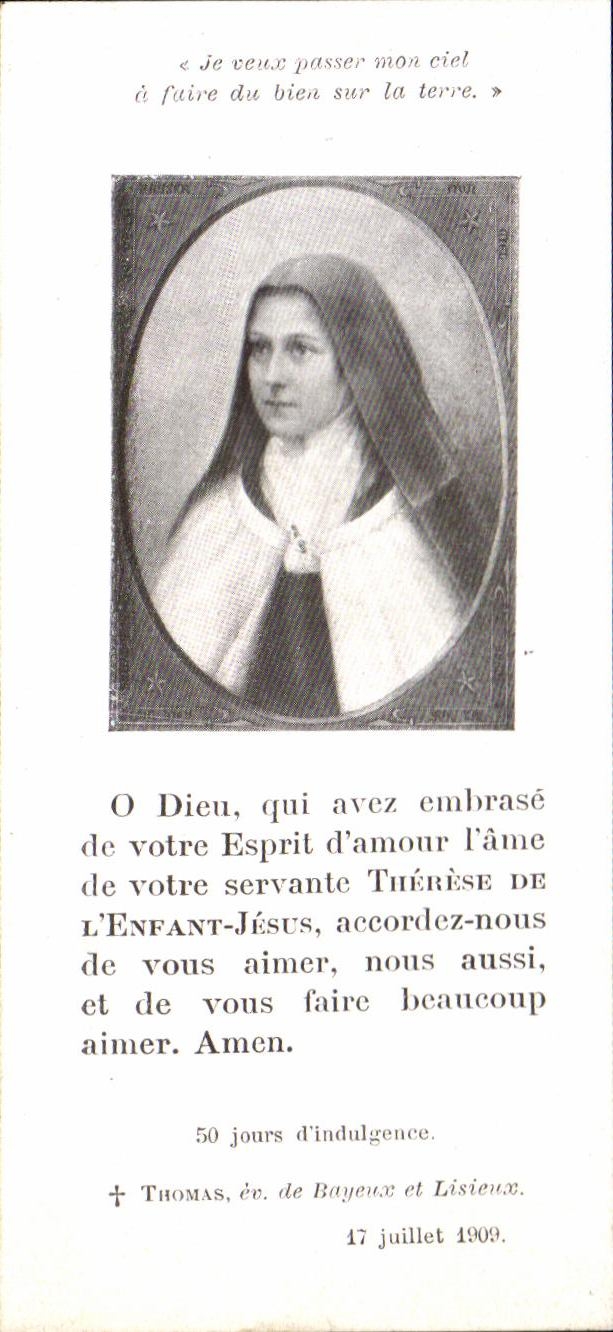Image Priere pour ostenir la beatification de la servante de dieu