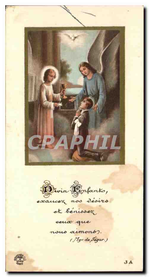 Image Souvenir de ma communion solennelle faite en l eglise de lehon Alain Jan 1958