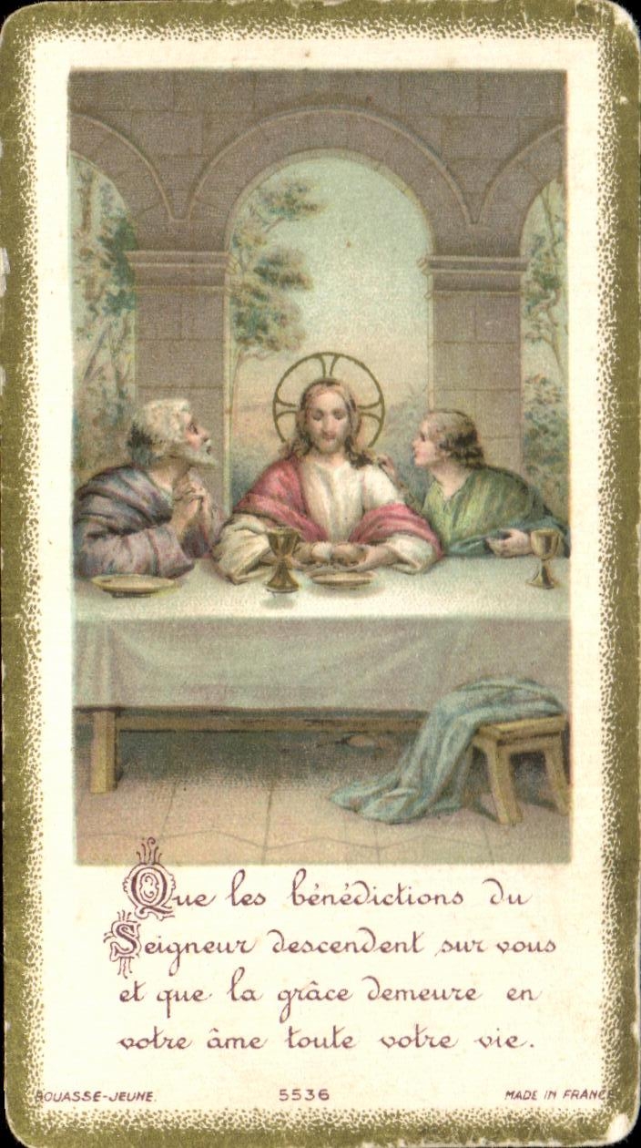 Image que les benedictions du seigneur descendent sur vous et que la grace demeure en votre ame toute votre vie
