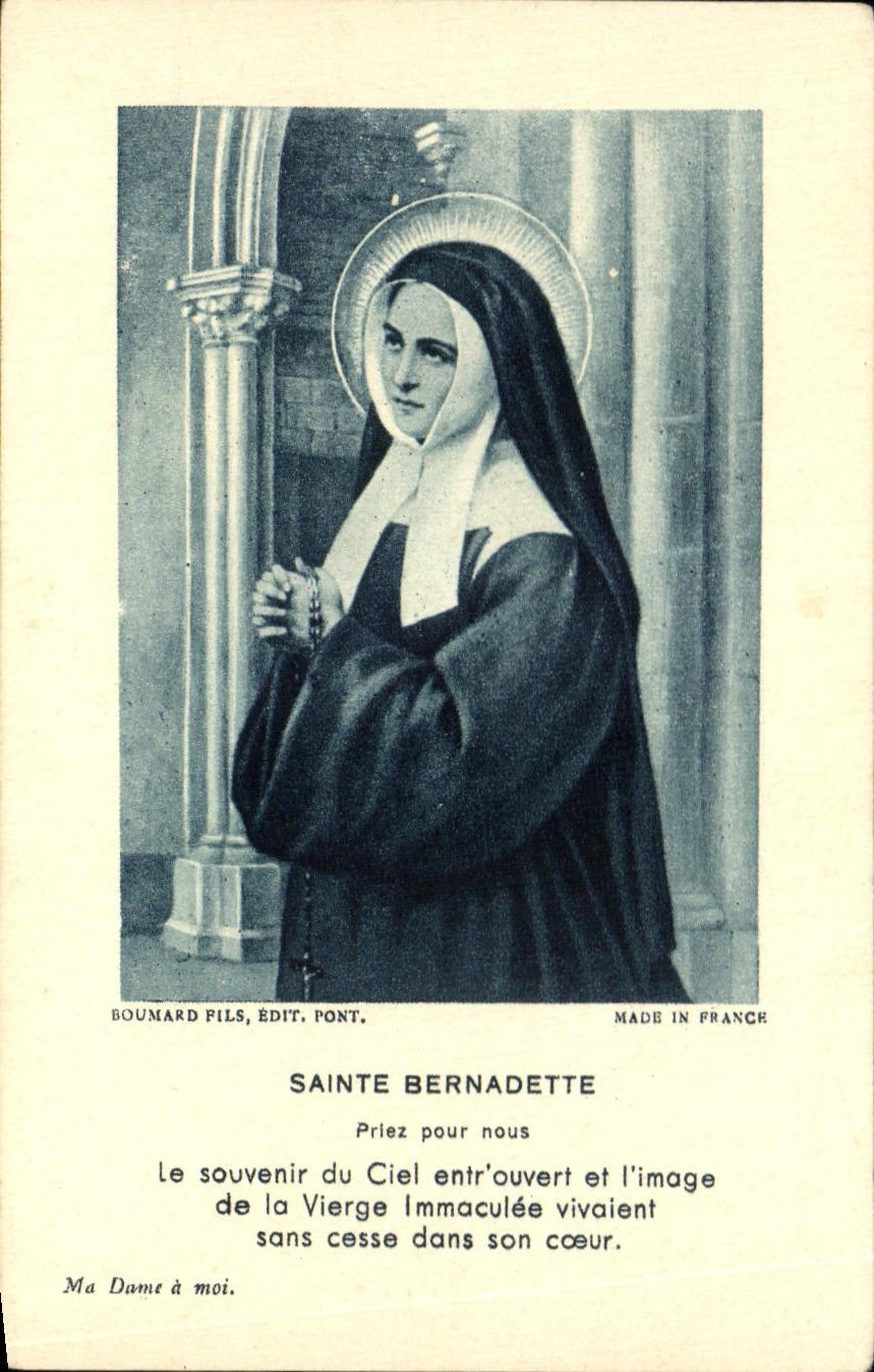 Image pieuse Saint Bernadette