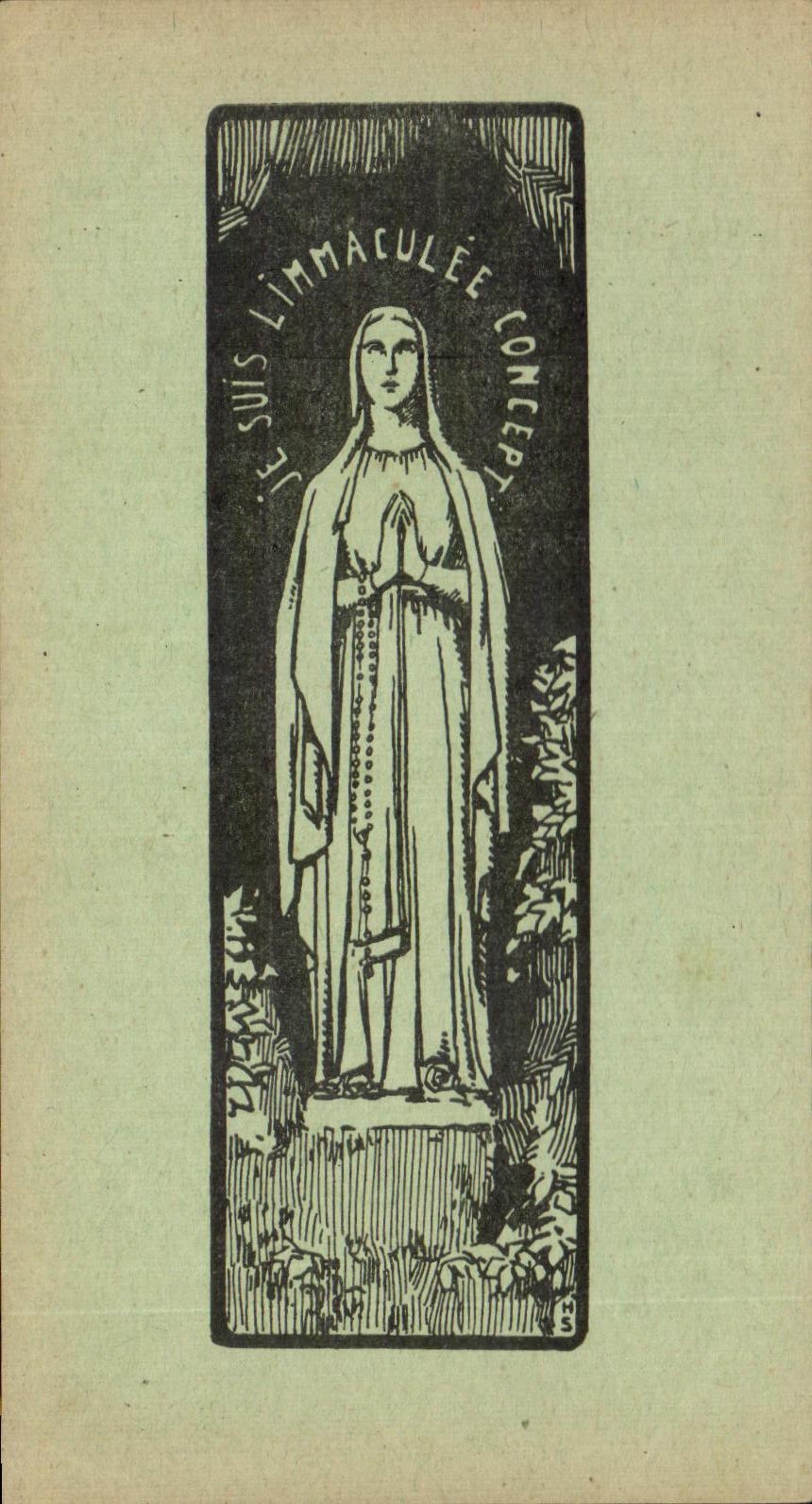 Notre-Dame de Lourdes — Immaculée Conception — Colonies Fraternelles de la Jeunesse