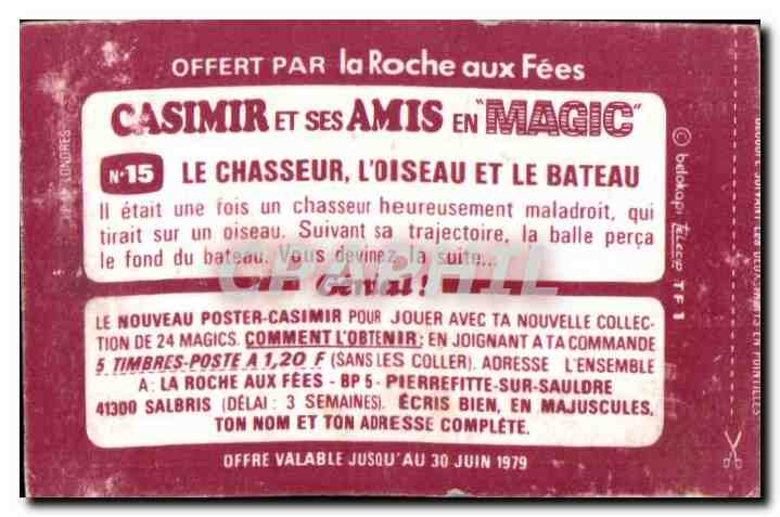 Image La roche aux fees Casimir et ses amis — Verso
