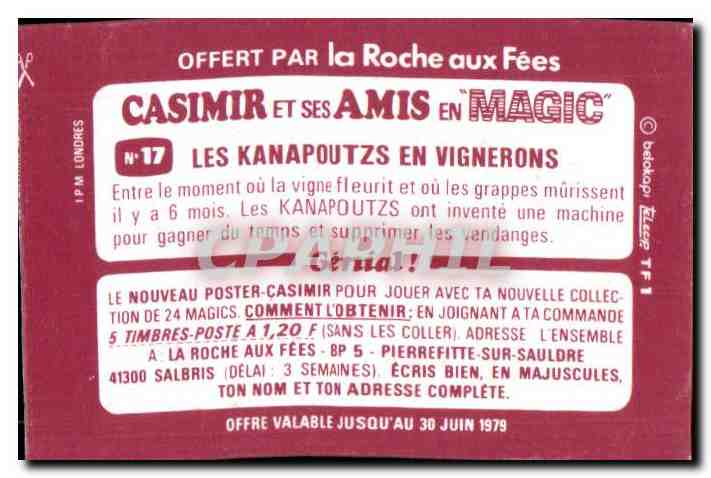 Image La roche aux fees Casimir et ses amis — Verso