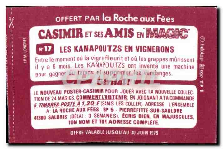 Image La roche aux fees Casimir et ses amis — Verso