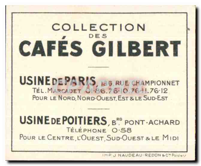 Image Cafes Gilbert Habitation lacustre — Verso