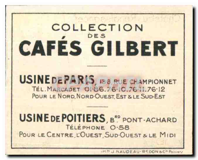 Image Cafes Gilbert Maison Renaissance — Verso