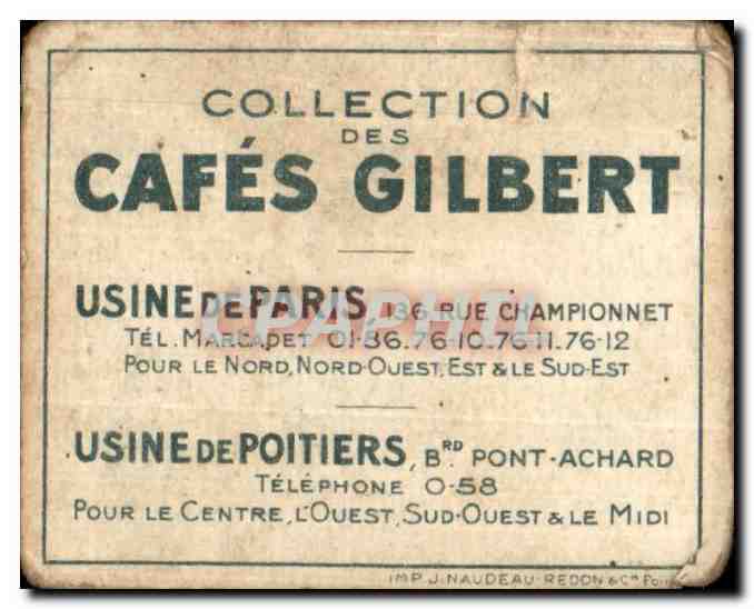 Image Cafes Gilbert Bateau Parisien Paris — Verso