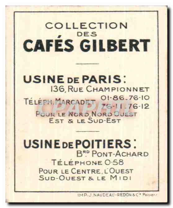 Image Cafes Gilbert Heron pourpre Oiseau — Verso