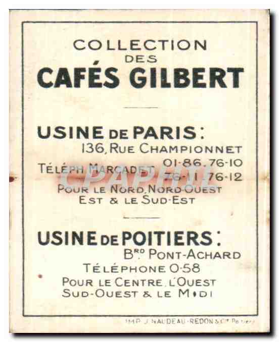 Image Cafes Gilbert Serie Cafes Gilbert Canard mandarin  — Verso