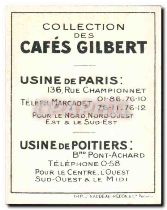 Image Cafes Gilbert Perdrix bartavelle Cafes Gilbert Oiseau — Rückseite