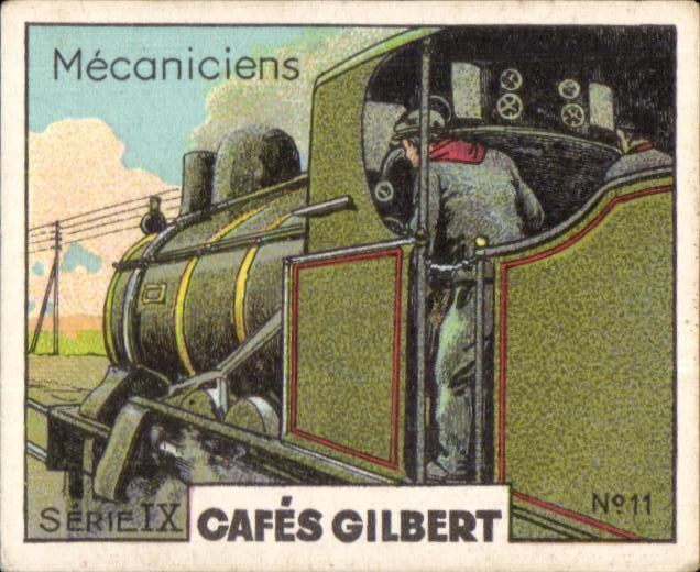 Image Mecaniciens serie cafes gilbert Train