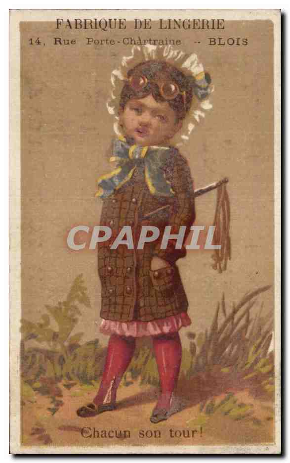 Chromo Fabrique de lingerie rue porte chartraine blois chacun son tour Petit Paris Enfant