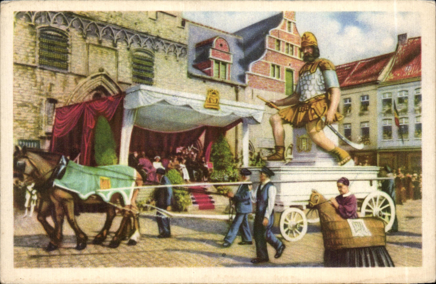 Image Folklore Malines Evocation du vieil Ommegang malinois Grootvader datant de 1600