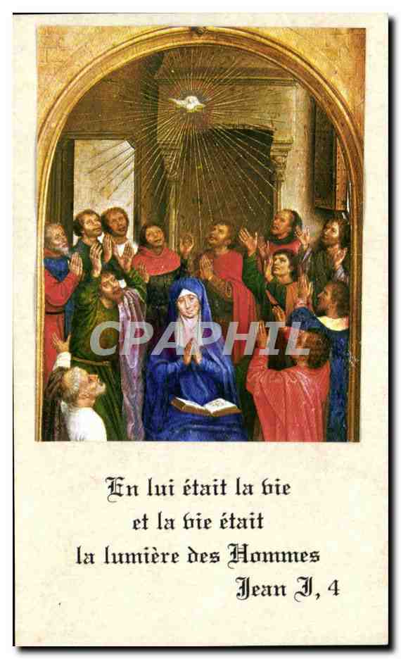 Image pieuse In lui etait la bie et la bie etait la lumiere des hommes Jean