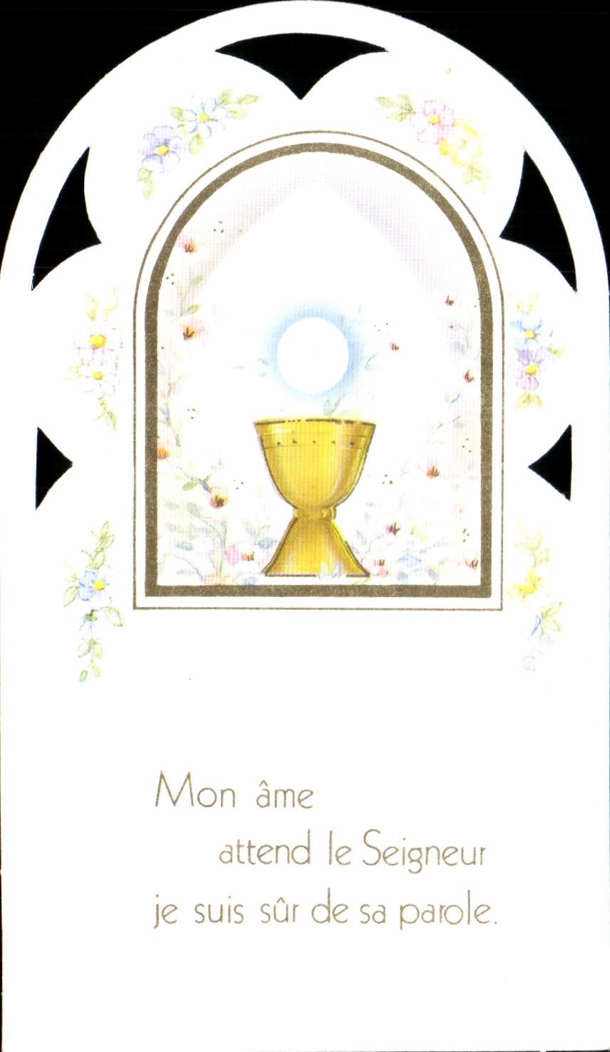 Image pieuse Mon ame attend le Seigneur je suis sur de sa parole Eglise St Jacques Brest