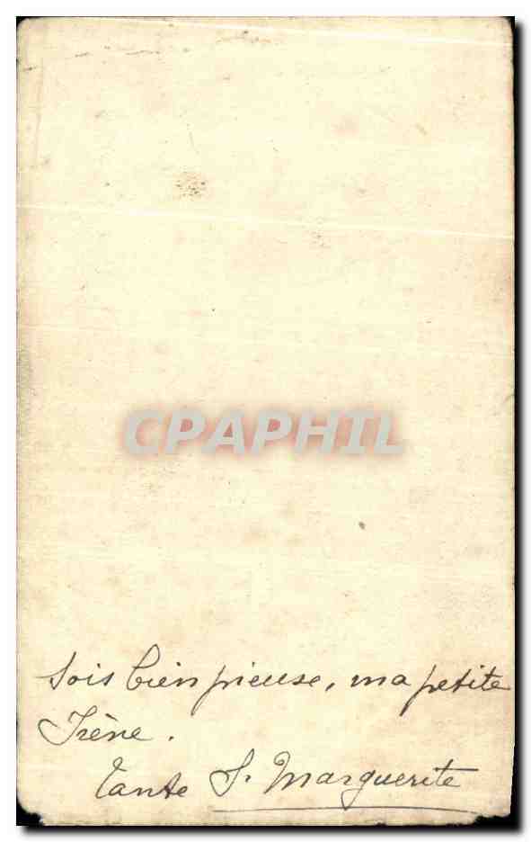 Image pieuse Une Lettre De Jesus — Rückseite