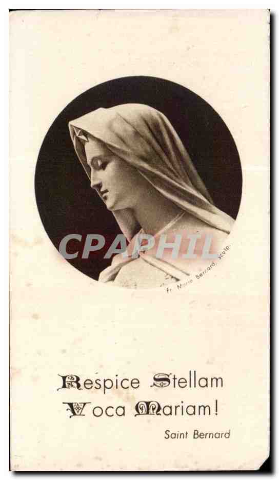 Image pieuse Respice Stellam Voca Mariam