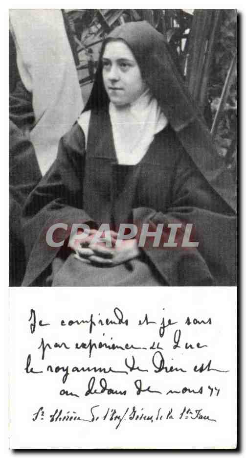Image pieuse La priere c'est un elan du coeur Ste Therese de l'enfant Jesus