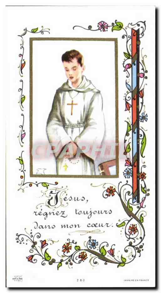 Image pieuse Jesus regnez toujours sans mon coeur Lhostis Lycee Paul Valery Sete