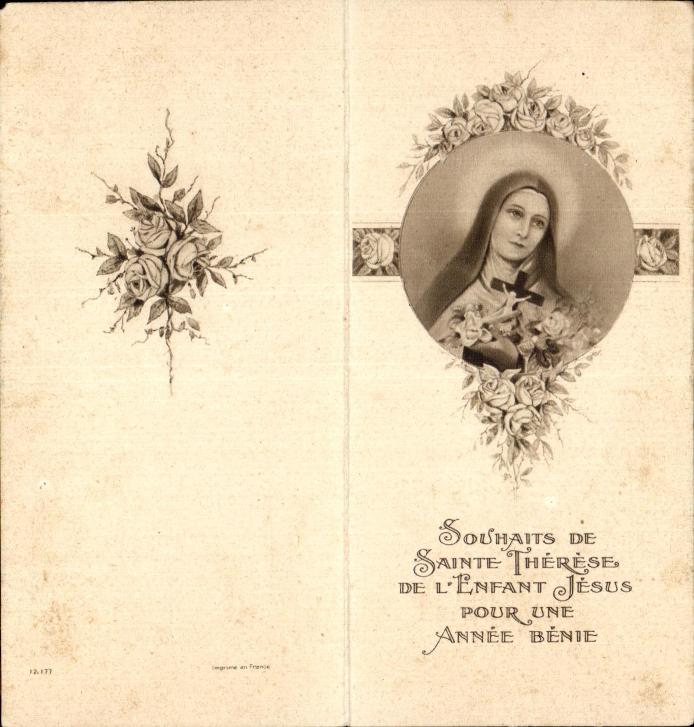 Image pieuse Souhaits de sainte therese de l'enfant jesus 
