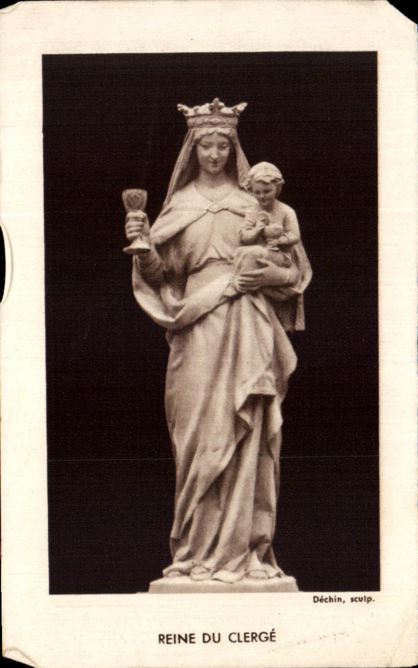 Image pieuse Reine du clerge