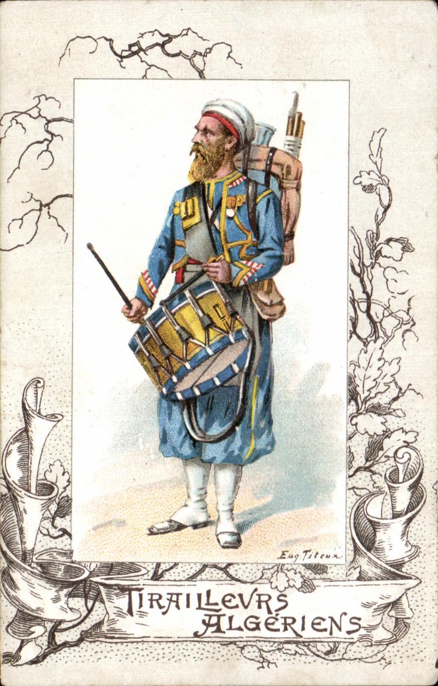 Image Tirailleurs Algeriens Militaria Algerie