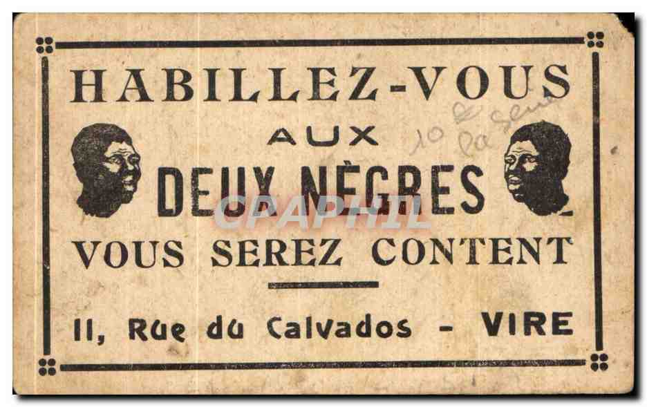 Image Le dejeuner Habillez vous aux deux negres Rue du Calvados Vire — Verso