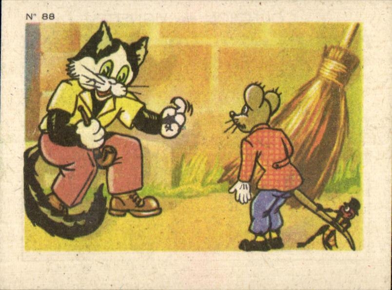 Image Fables de la Fontaine Chocolat Menier Souris Mouse Chat