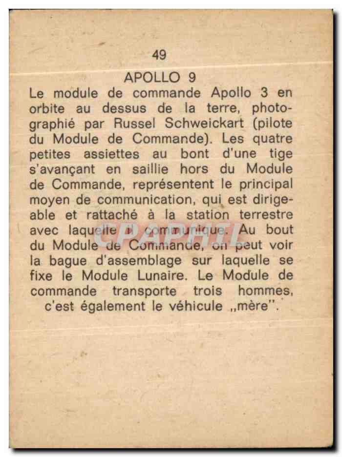Image apollo 9 — Verso