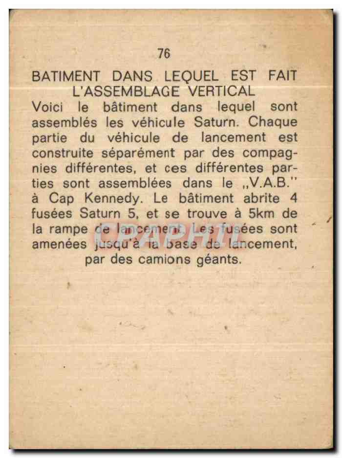 Image Espace Space Batiment dans lequel est fait l'assemblage vertical — Verso