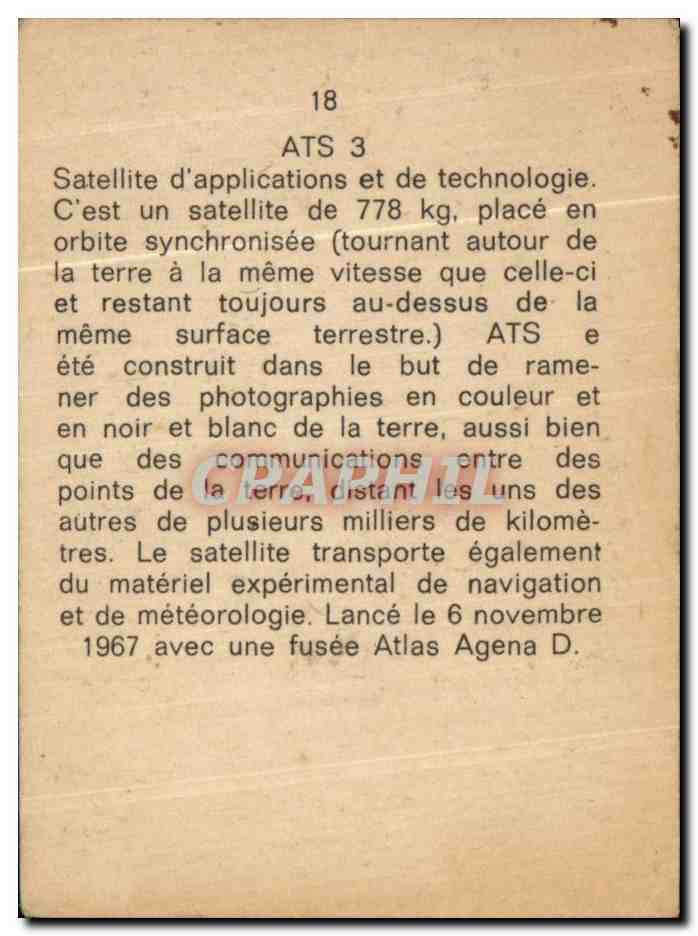 Image Ats 3 Satellite d applications et de technologie — Verso