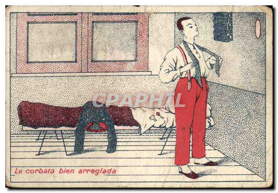 Chromo La corbata bien arreglada Biscuits Guillout Rue Rambuteau Paris Marmot 