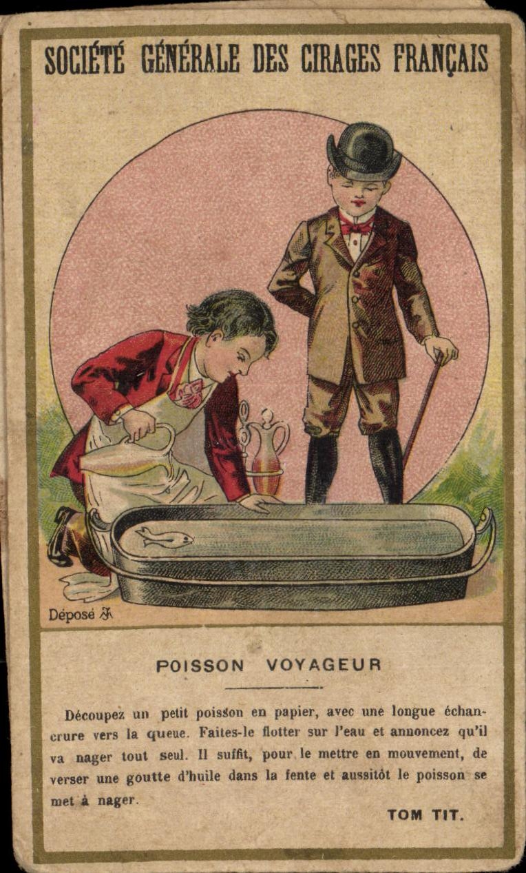 Chromo Societe Generale Des Cirages Francais Poisson voyageur