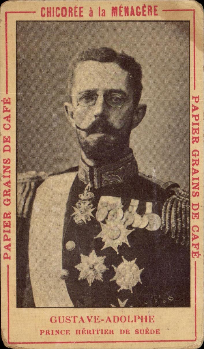 Chromo Chicoree a la menagere gustave adolphe prince heritier de suede Duroyon Ramette Cambrai 