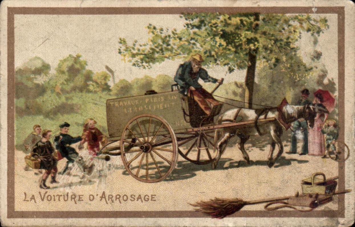 ChromoL La voiture d'arrosage Enfants Cheval Horse