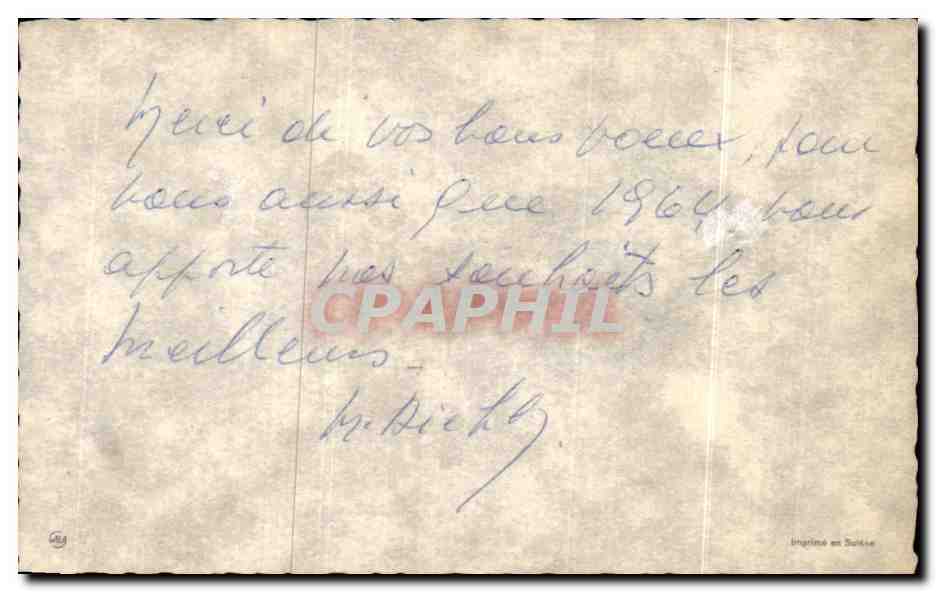 CPA Bonne et heureuse annee — Rückseite
