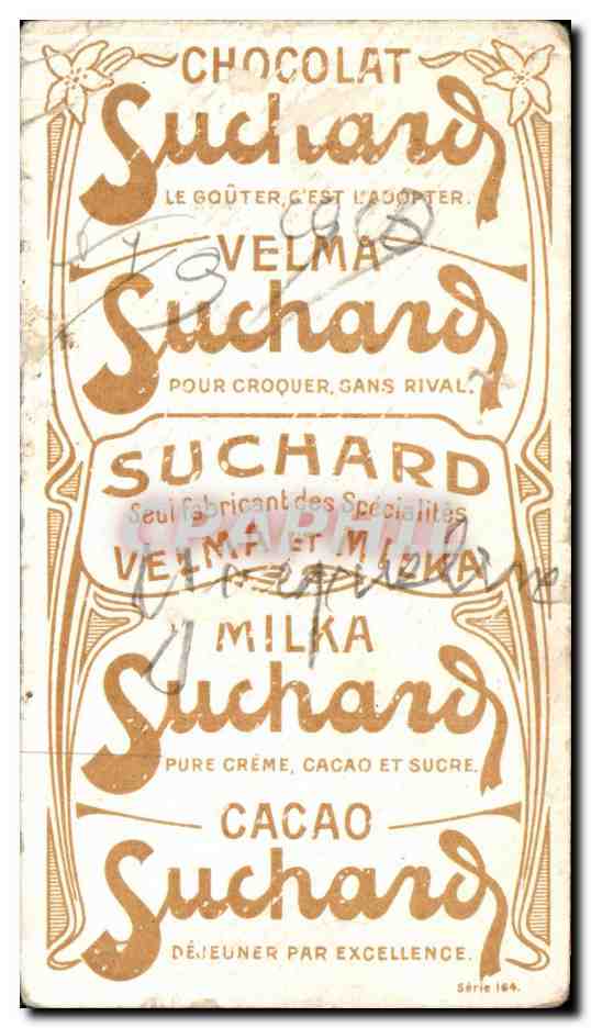 Chromo Chocolat suchard Milka Chiens — Back