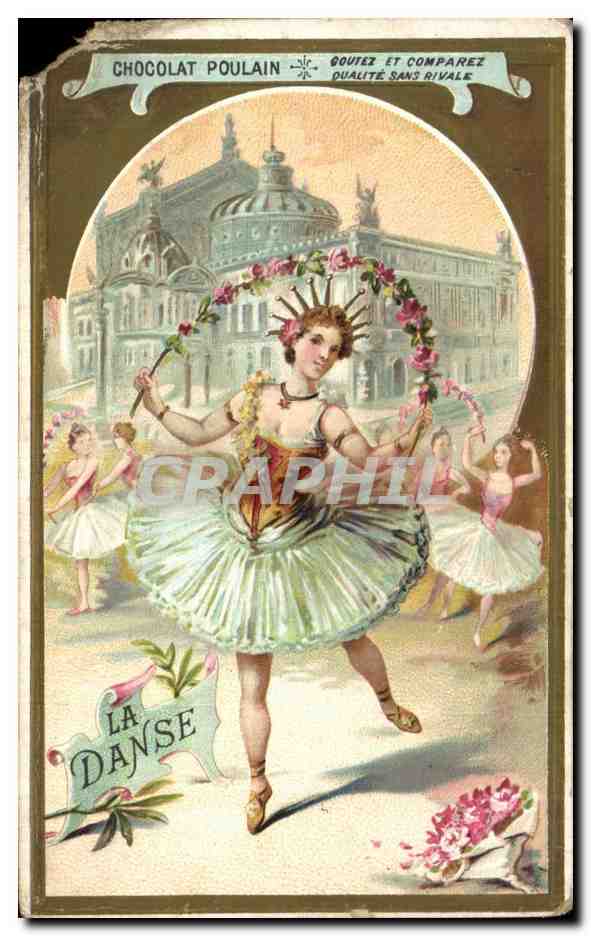 Chromo Chocolat poulain La danse