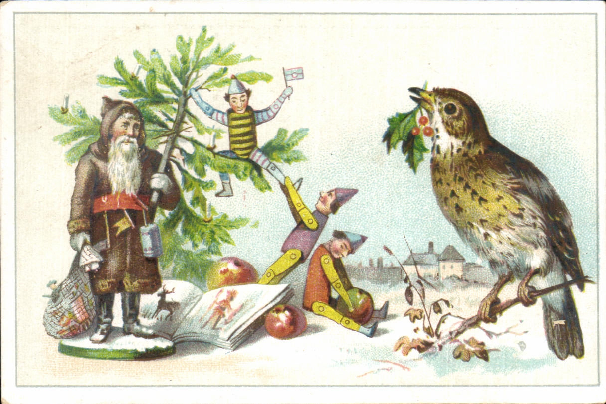 Image Chocolat saintoin Oiseau Noel 