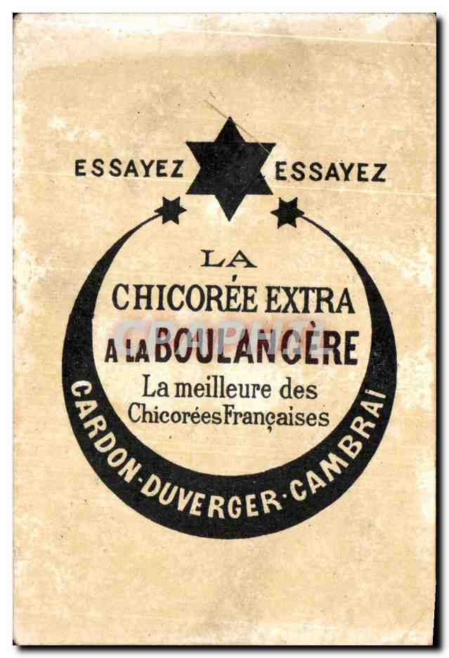 Chromo Essayez La Chicoree Extra A la boulangere Cardon Duverger Cambrai  — Verso