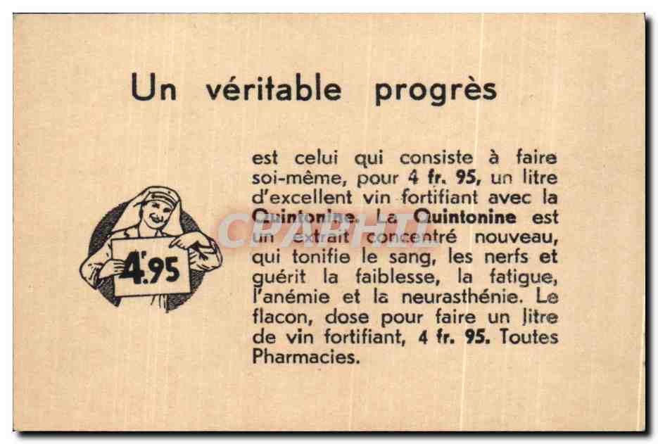Image Saint Jean Le Priche Loire Le Chatrau Quintonine Quinquina — Verso