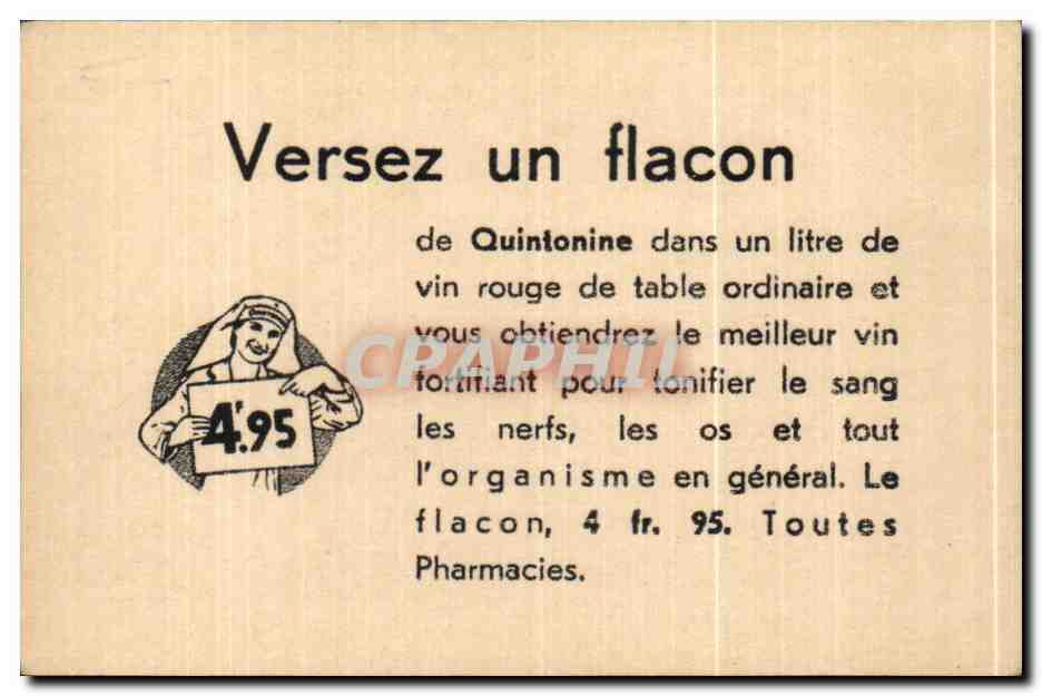 Image Pierrefonds Le Chateau Quintonine Quinquina — Verso