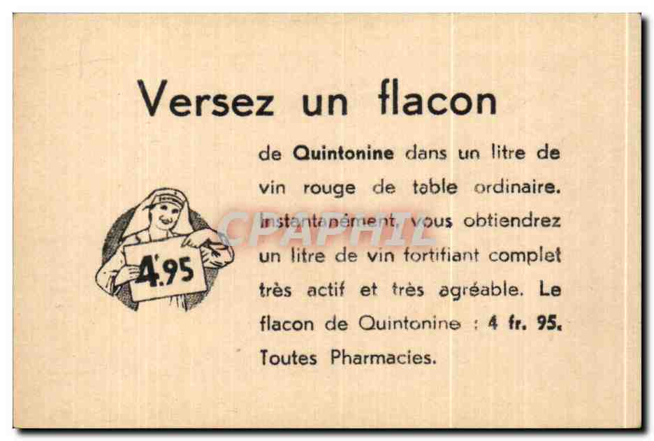 Image Montreuil Bellay Le Chateau Quintonine Quinquina — Verso